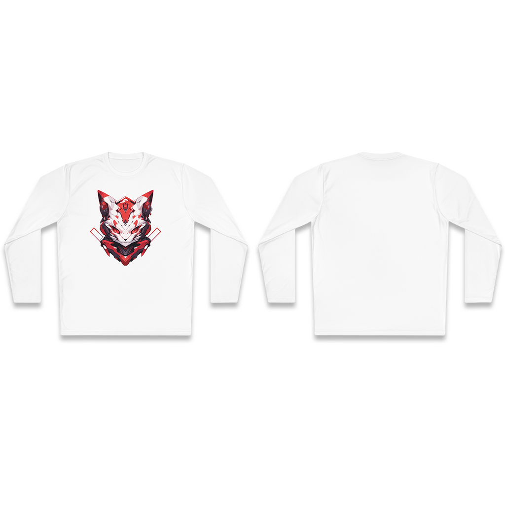 100%纯棉长袖T恤 | Mascot-Cat-010 