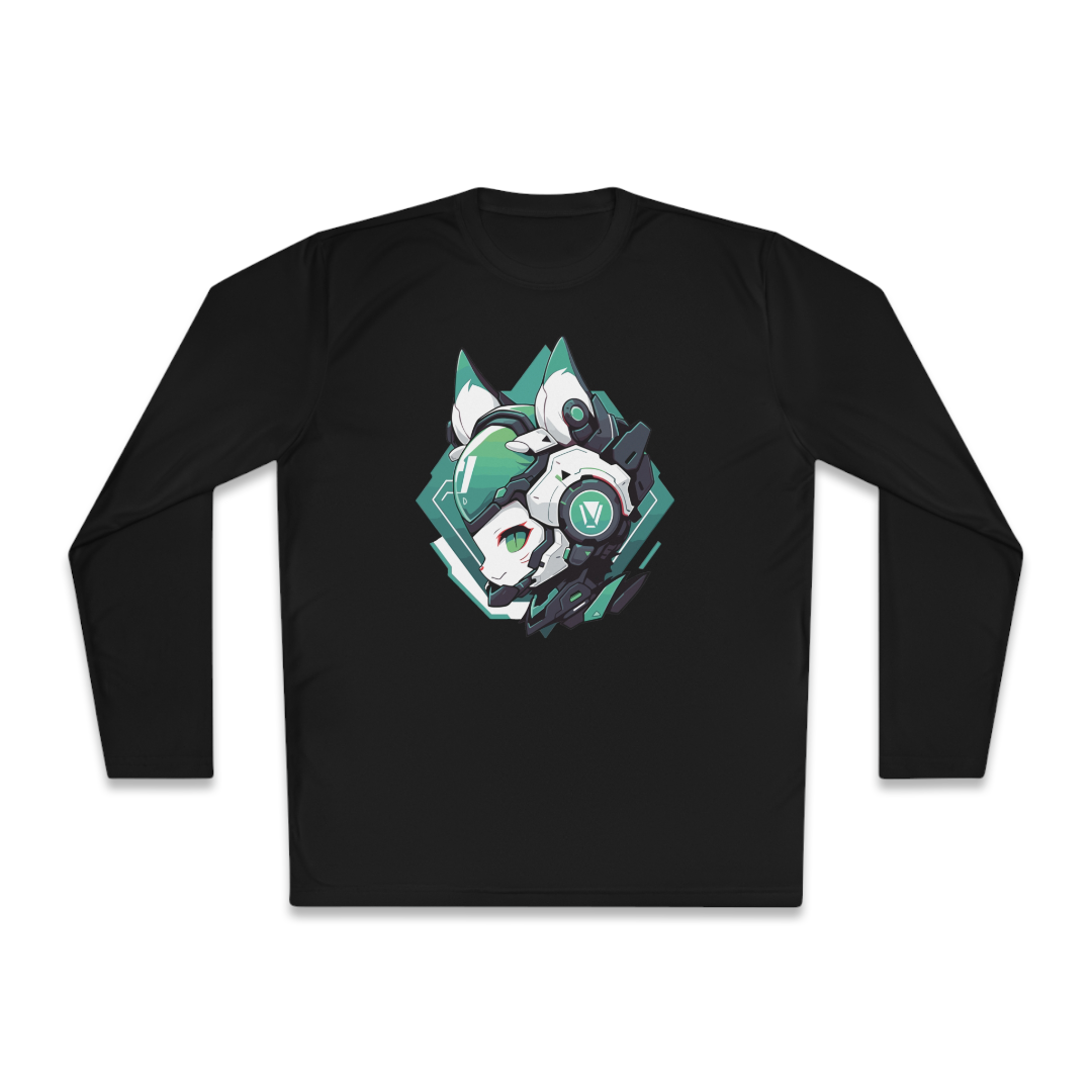 100% Cotton Long Sleeve Tee | Mascot-Cat-011