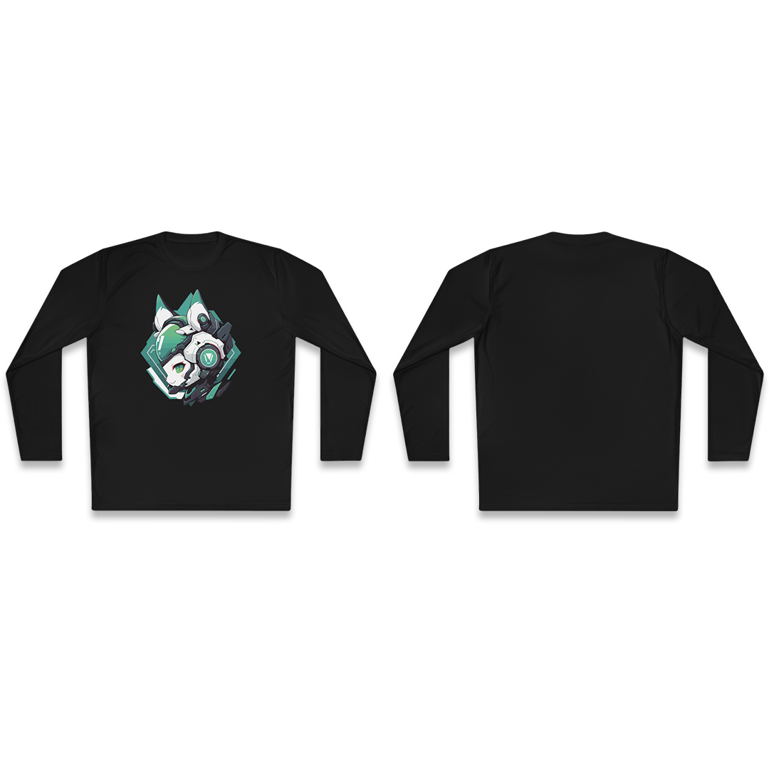 100% Cotton Long Sleeve Tee | Mascot-Cat-011