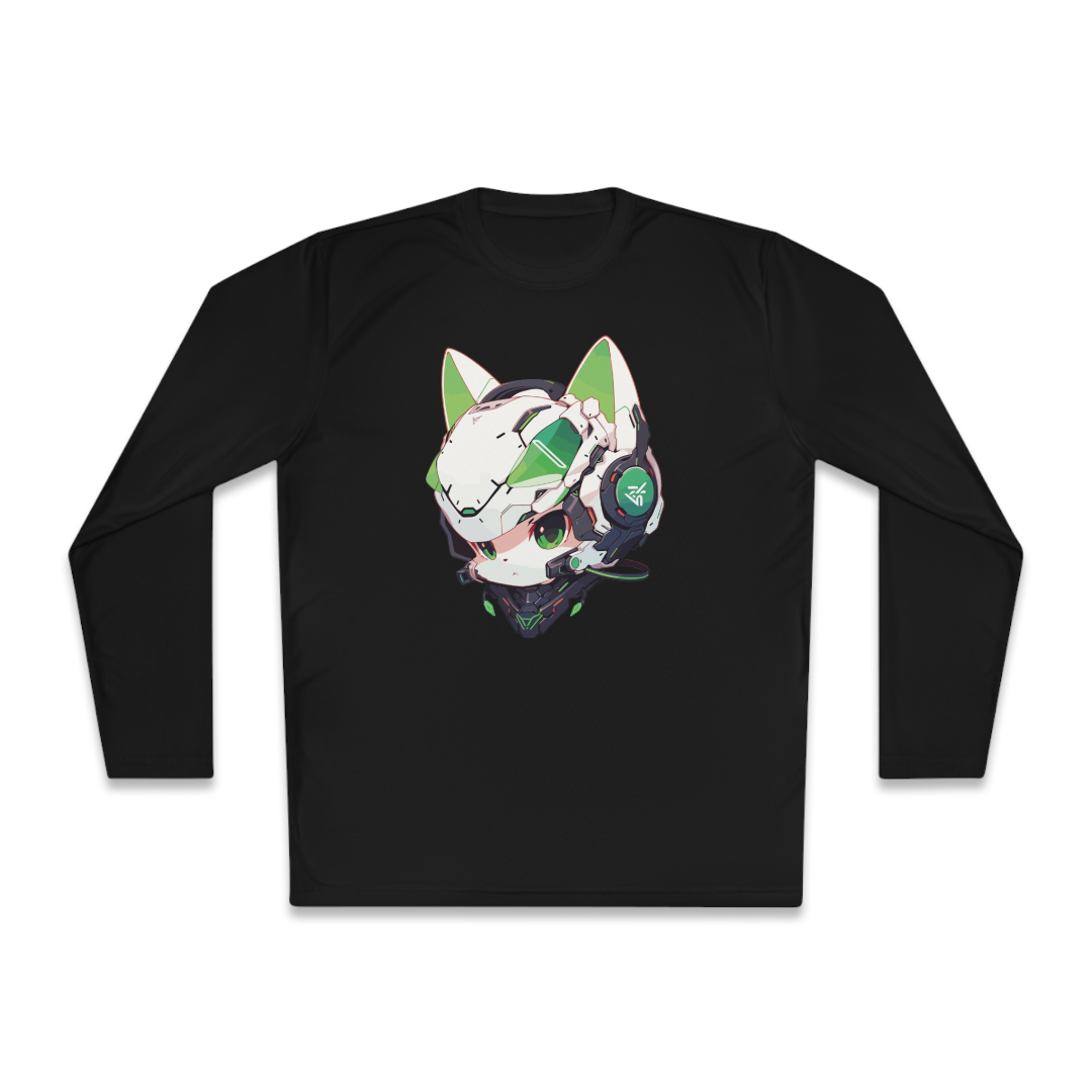 100%纯棉长袖T恤 | Mascot-Cat-012 