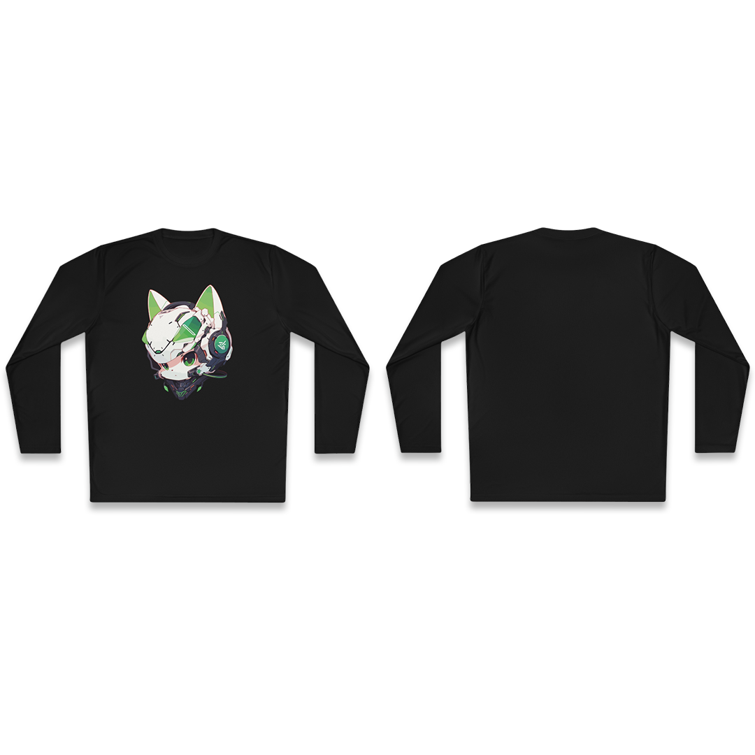 100%纯棉长袖T恤 | Mascot-Cat-012 