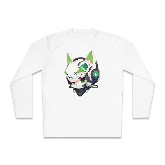 100% Cotton Long Sleeve Tee | Mascot-Cat-012