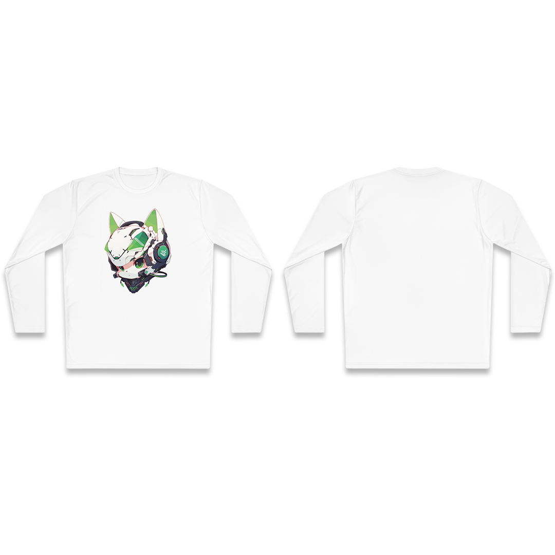 100%纯棉长袖T恤 | Mascot-Cat-012 