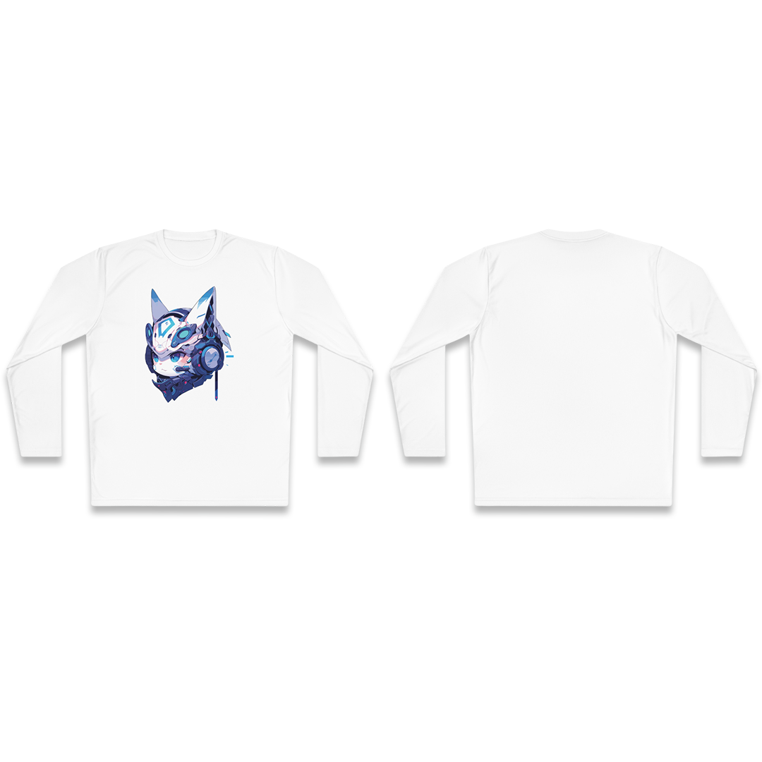 100%纯棉长袖T恤 | Mascot-Cat-013 
