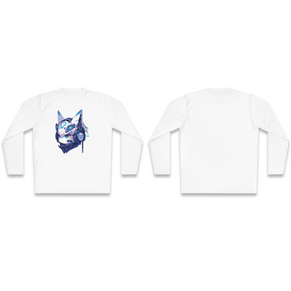 100% Cotton Long Sleeve Tee | Mascot-Cat-013