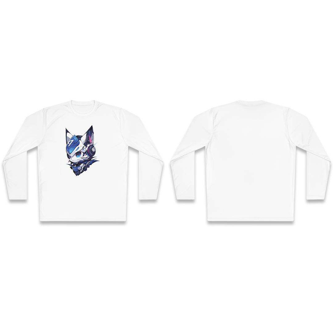 100%纯棉长袖T恤 | Mascot-Cat-014 