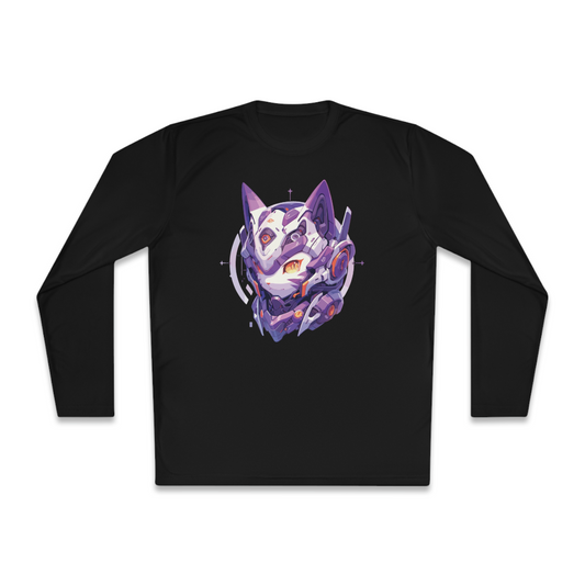 100% Cotton Long Sleeve Tee | Mascot-Cat-015