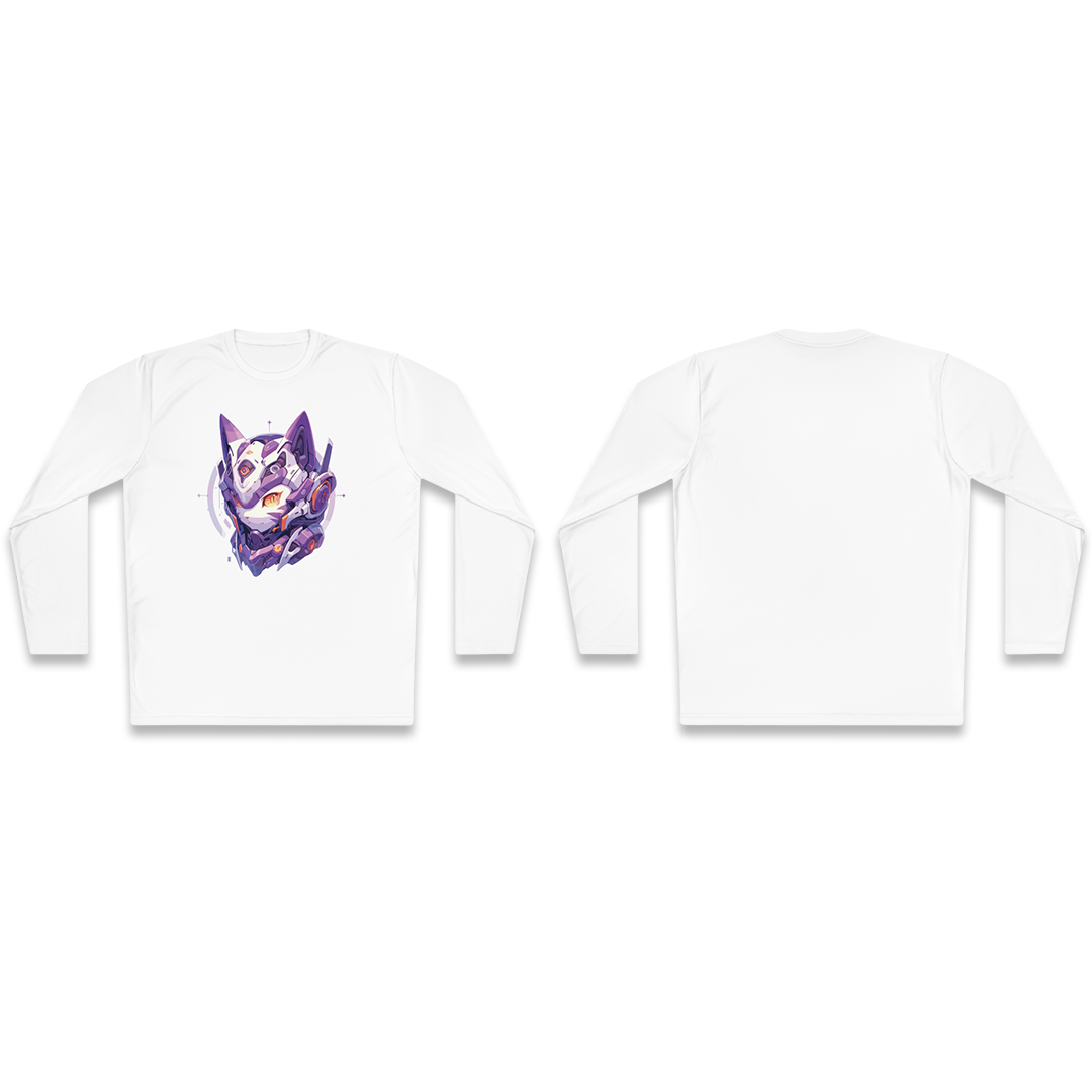 100%纯棉长袖T恤 | Mascot-Cat-015 