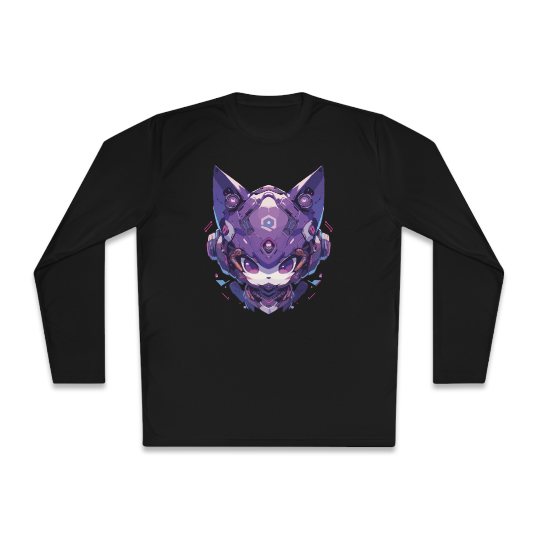 100% Cotton Long Sleeve Tee | Mascot-Cat-016