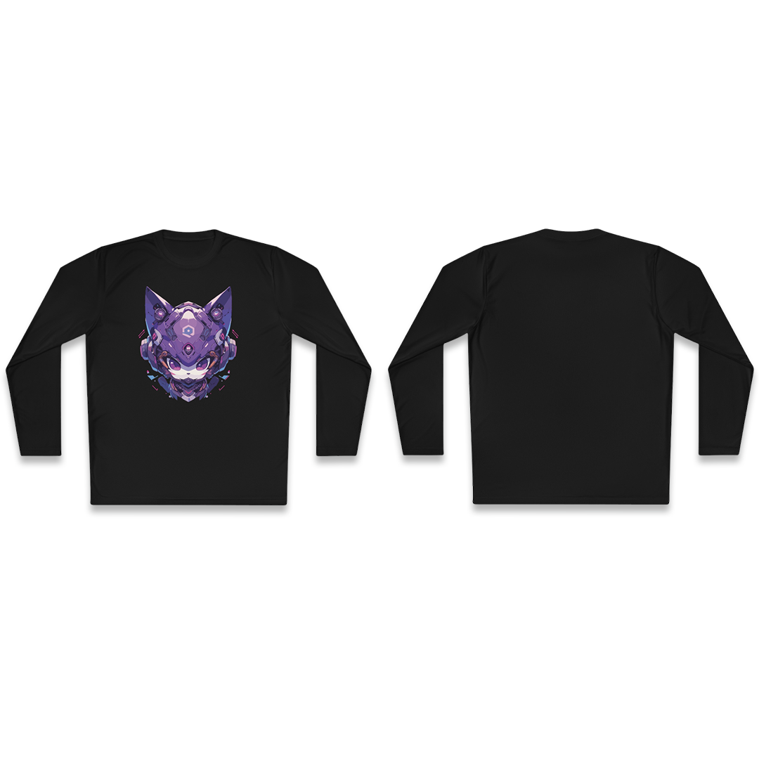 100%纯棉长袖T恤 | Mascot-Cat-016 