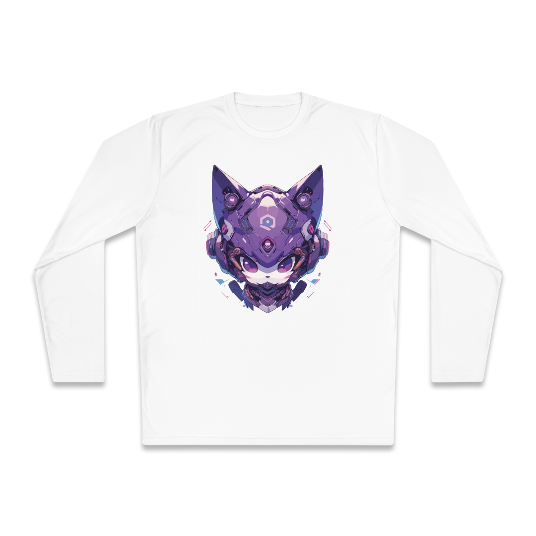 100% Cotton Long Sleeve Tee | Mascot-Cat-016