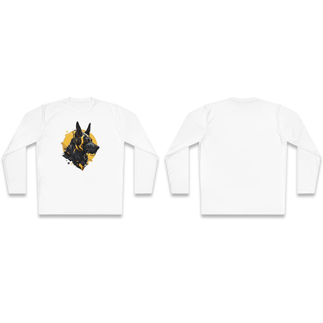 100% 纯棉长袖T恤 | Mascot-Dog-003 