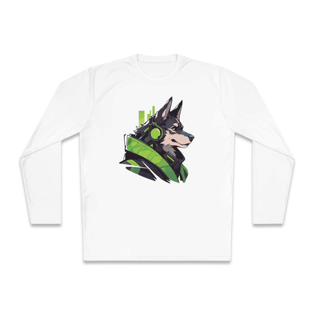 100% 纯棉长袖T恤 | Mascot-Dog-005 