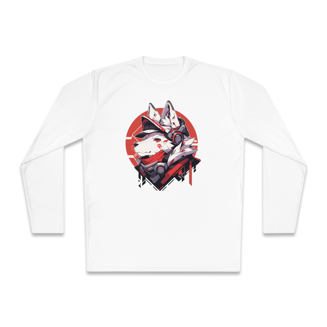 100% Cotton Long Sleeve Tee | Mascot-Dog-010