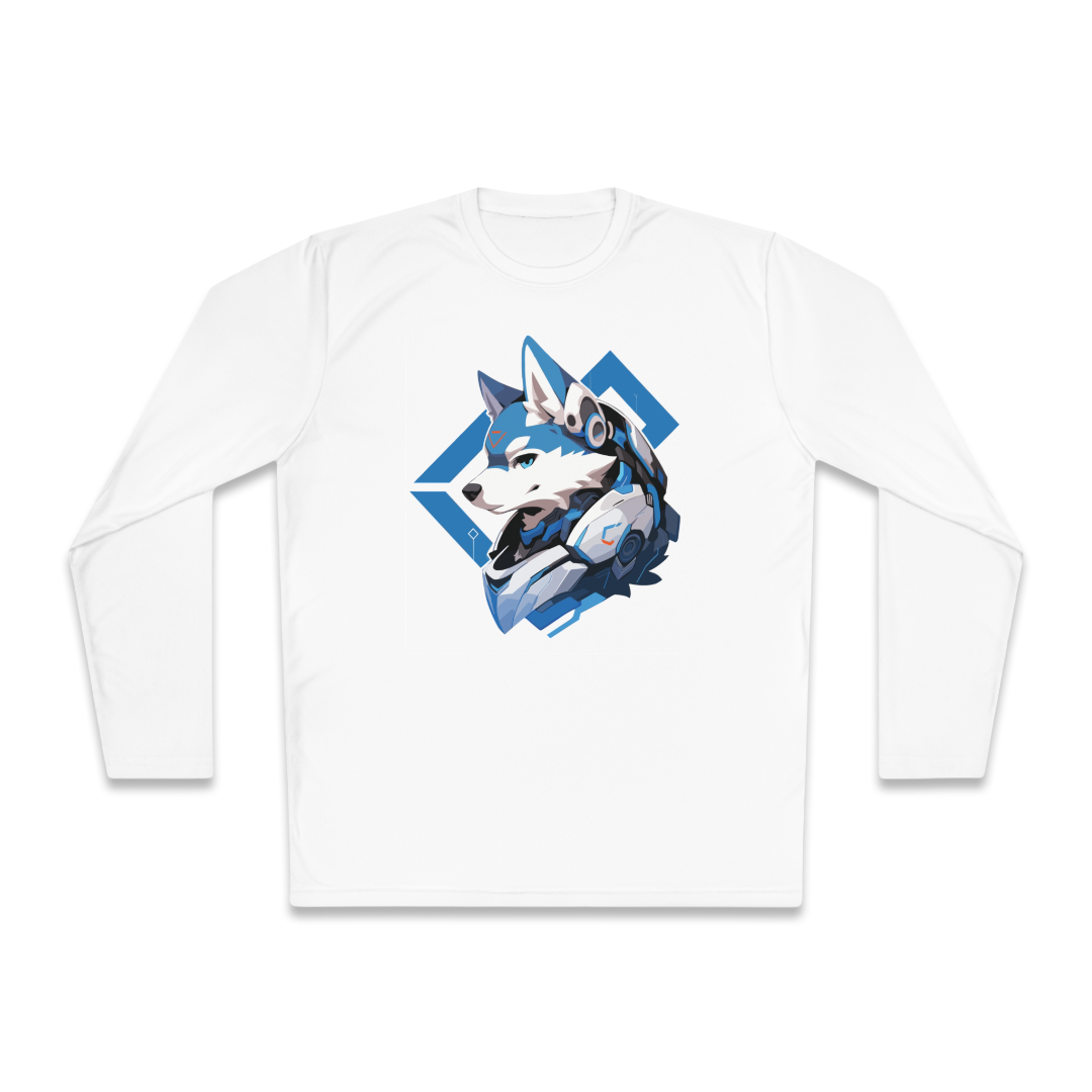 100% Cotton Long Sleeve Tee | Mascot-Dog-013