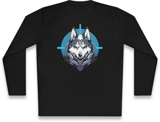 100%纯棉长袖T恤 | Mascot-Dog-014 