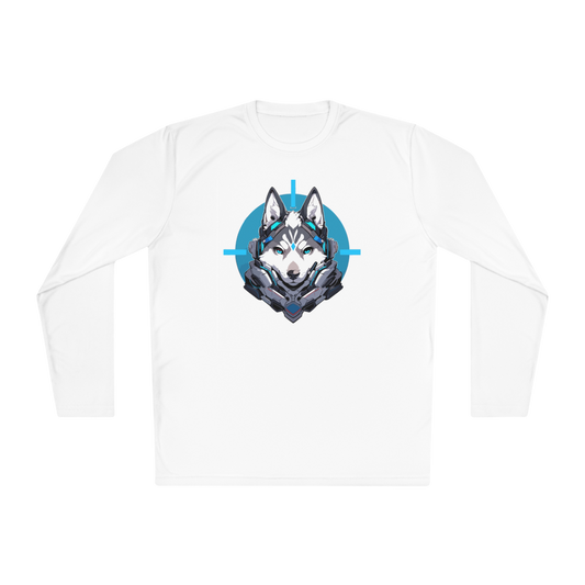 Mascot Logo Long Sleeve Cotton T-Shirt TSL-2404-Mascot-Dog-014