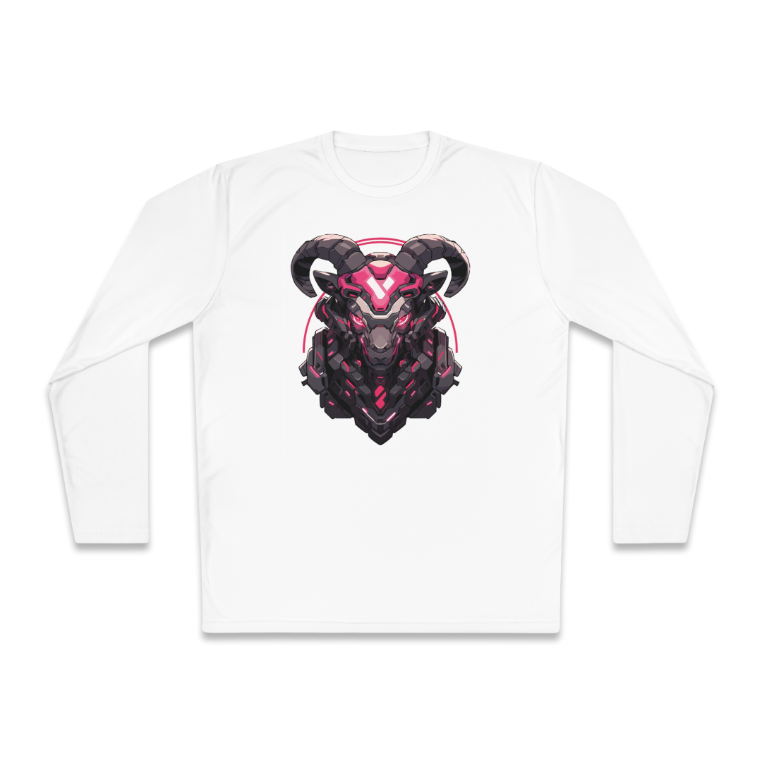 100% Cotton Long Sleeve Tee | Mascot-Goat-001