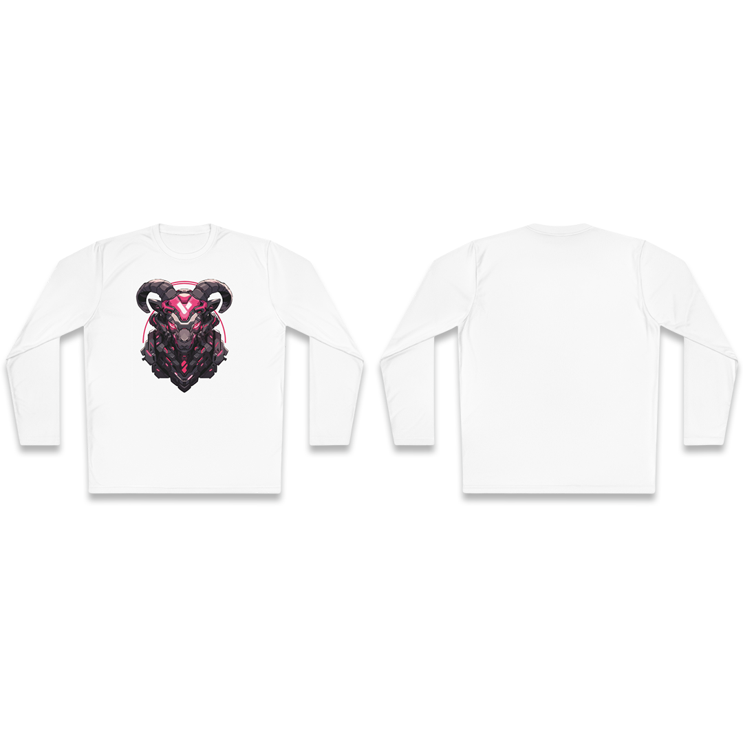 100% Cotton Long Sleeve Tee | Mascot-Goat-001