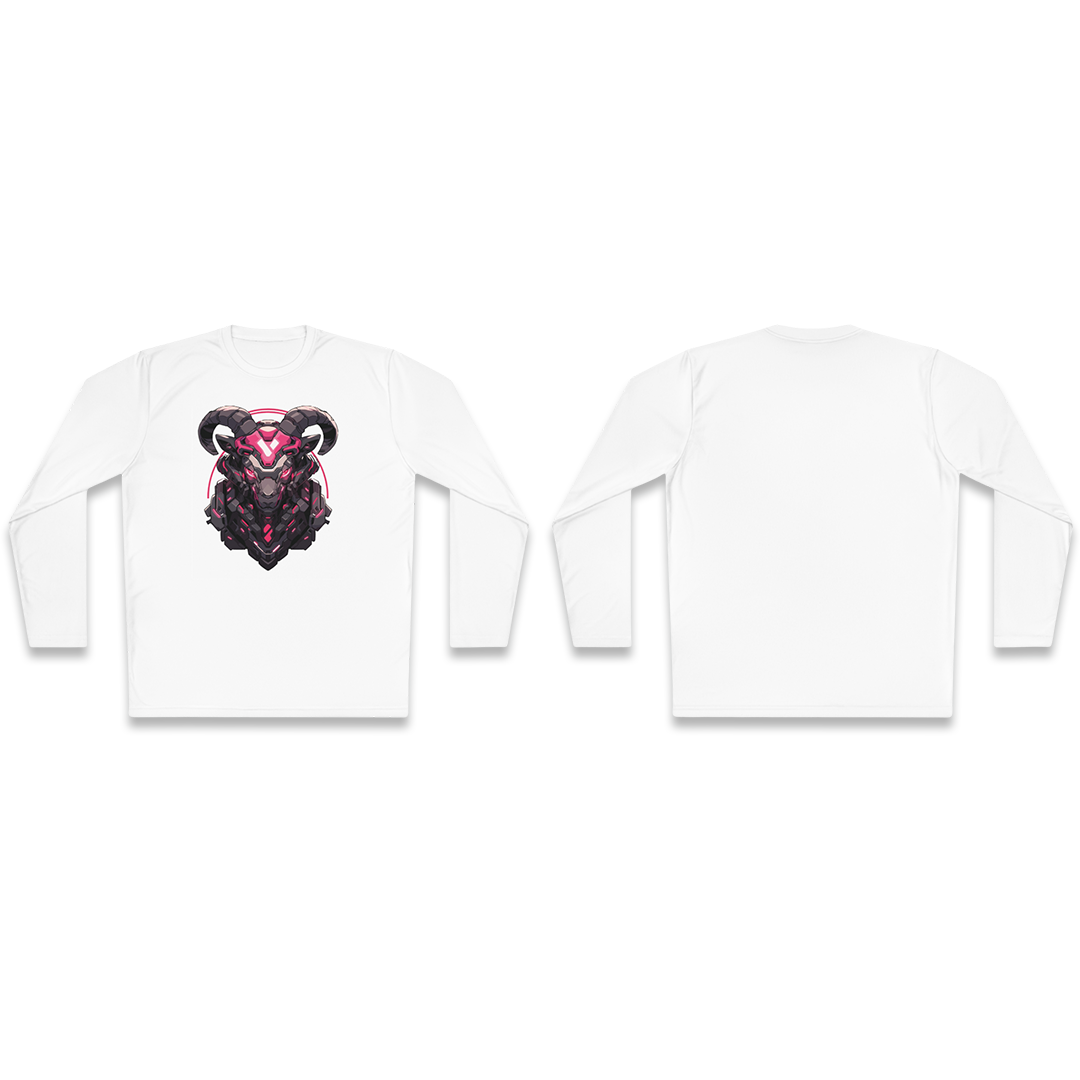 100%纯棉长袖T恤 | Mascot-Goat-001 