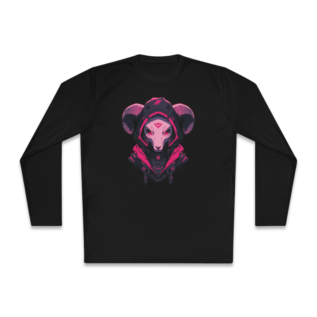 100%纯棉长袖T恤 | Mascot-Goat-002 