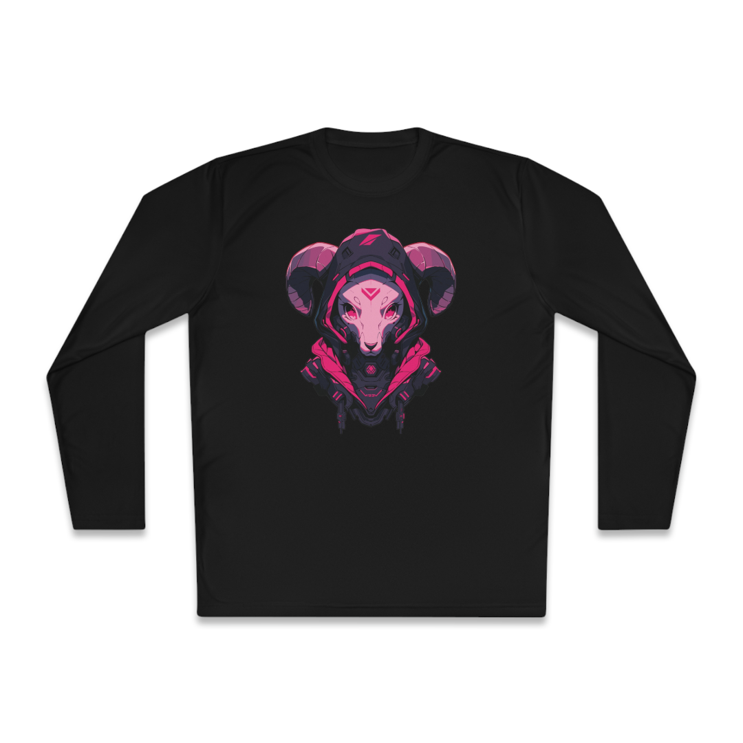 100% Cotton Long Sleeve Tee | Mascot-Goat-002