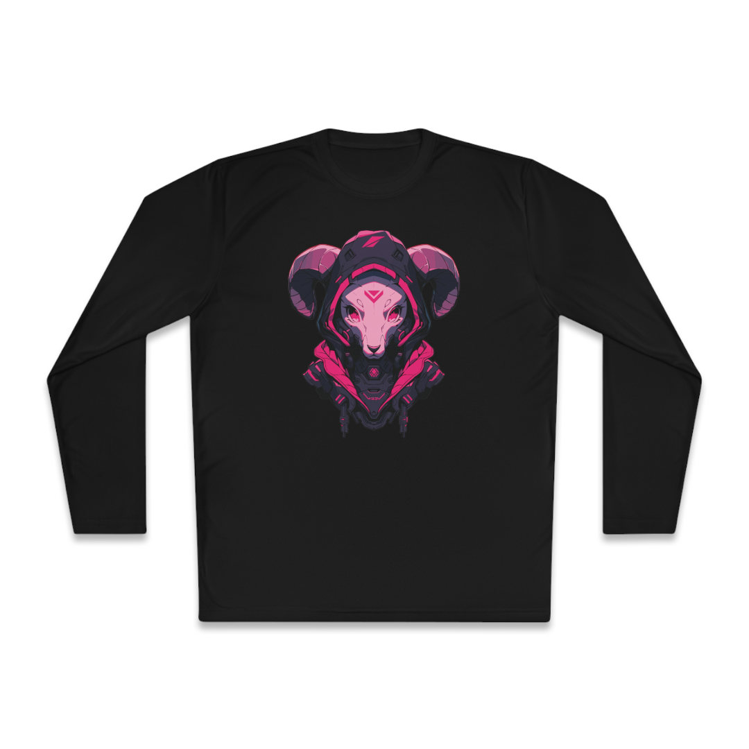 100%纯棉长袖T恤 | Mascot-Goat-002 