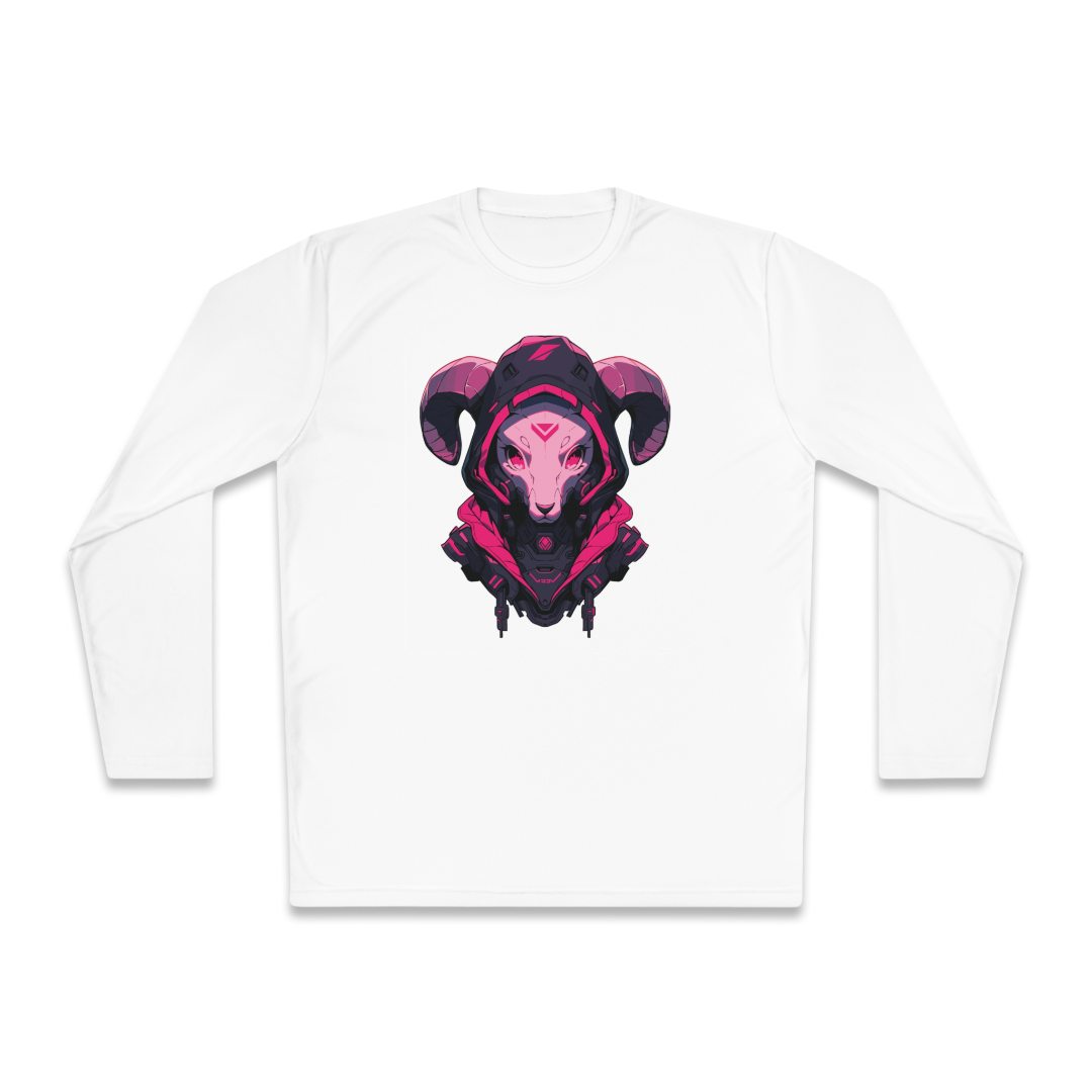 100% Cotton Long Sleeve Tee | Mascot-Goat-002