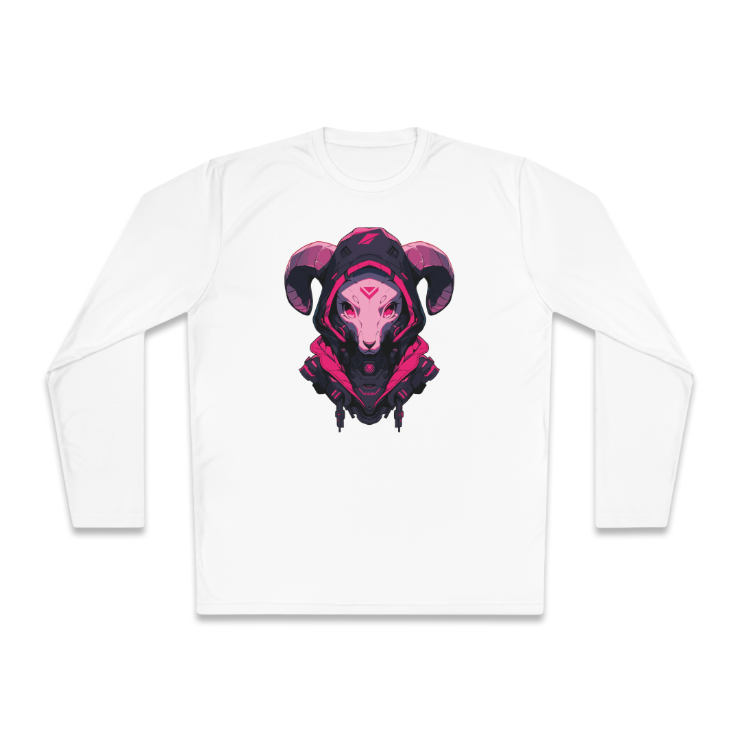 100%纯棉长袖T恤 | Mascot-Goat-002 