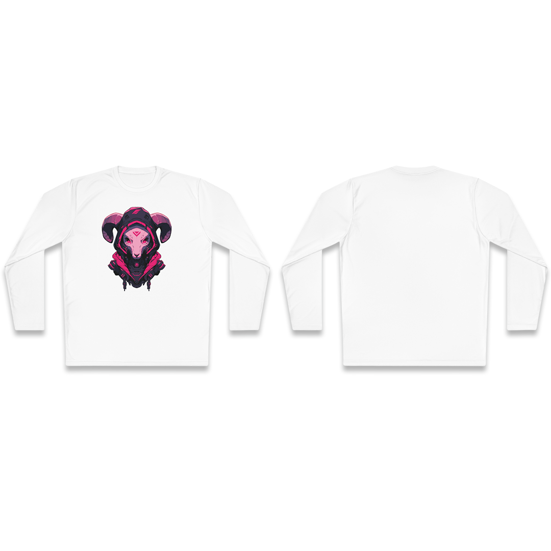 100%纯棉长袖T恤 | Mascot-Goat-002 