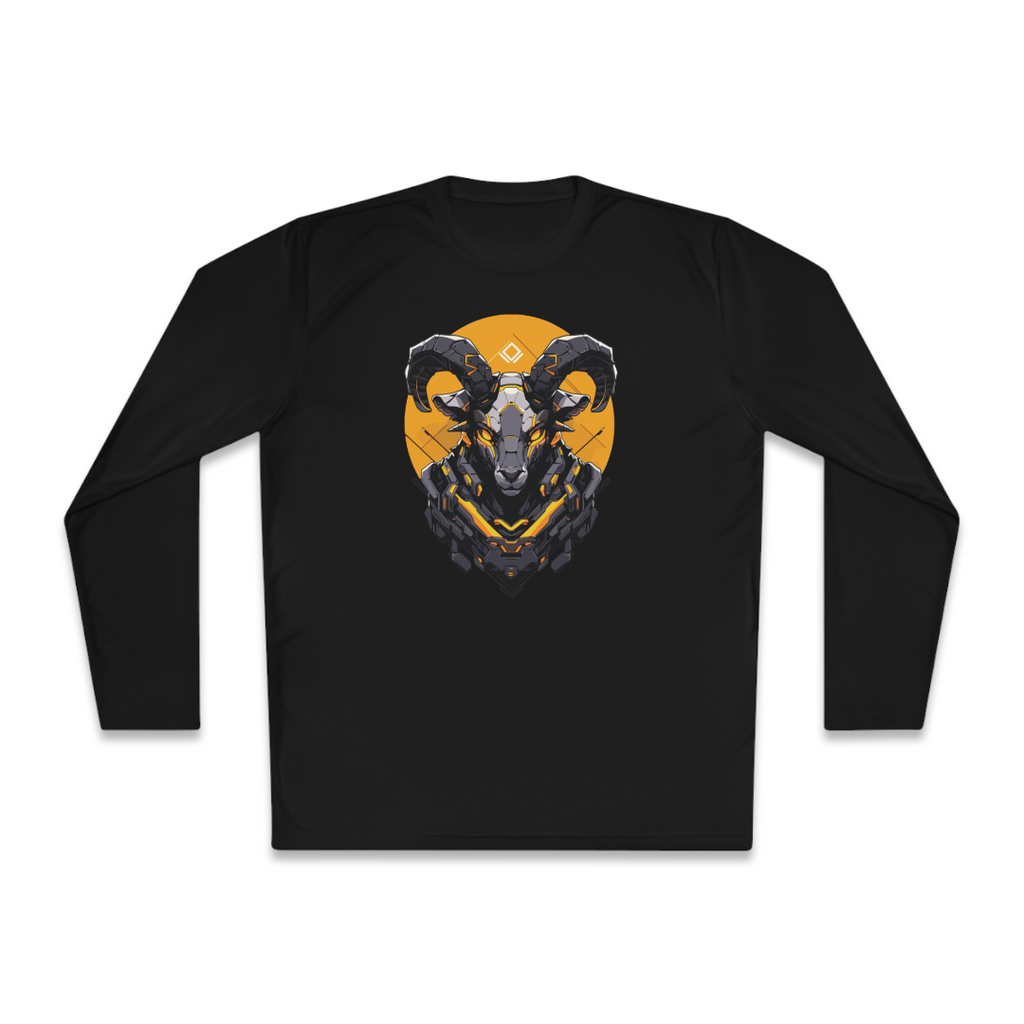 100%纯棉长袖T恤 | Mascot-Goat-003 