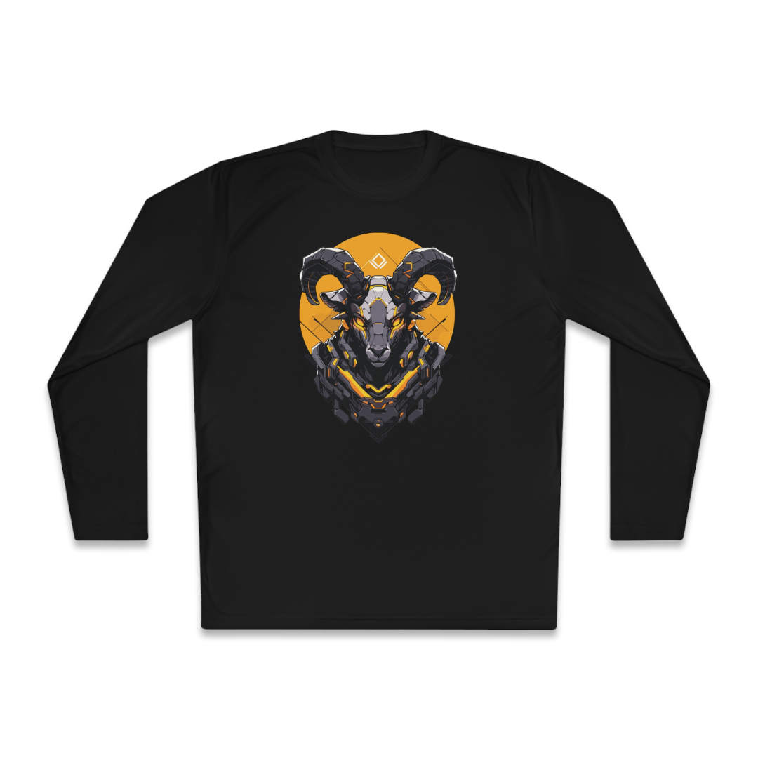 100% Cotton Long Sleeve Tee | Mascot-Goat-003