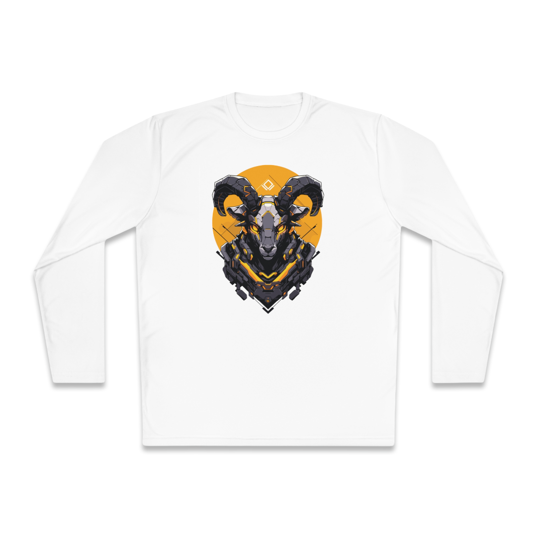 100% Cotton Long Sleeve Tee | Mascot-Goat-003