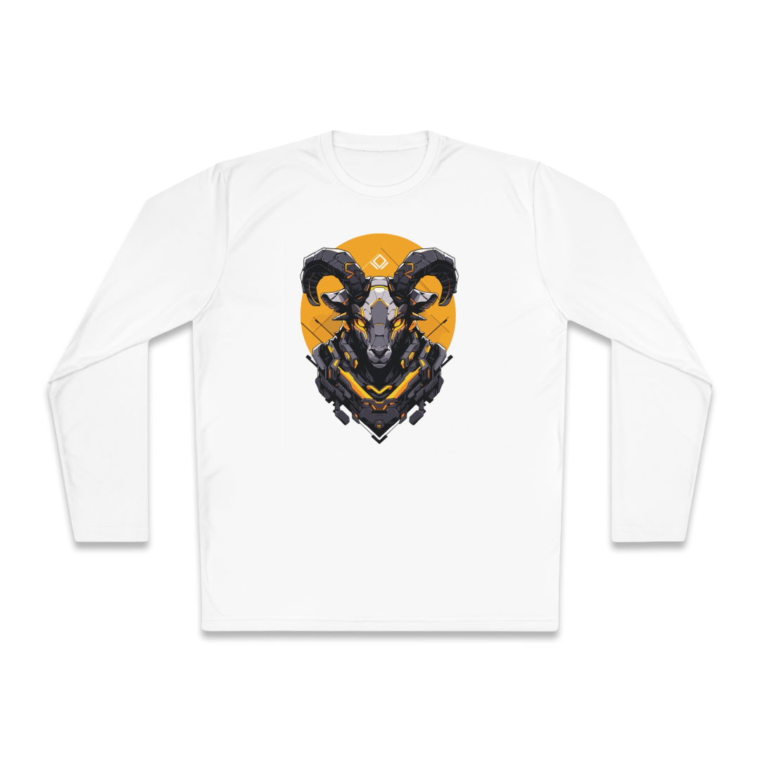 100%纯棉长袖T恤 | Mascot-Goat-003 