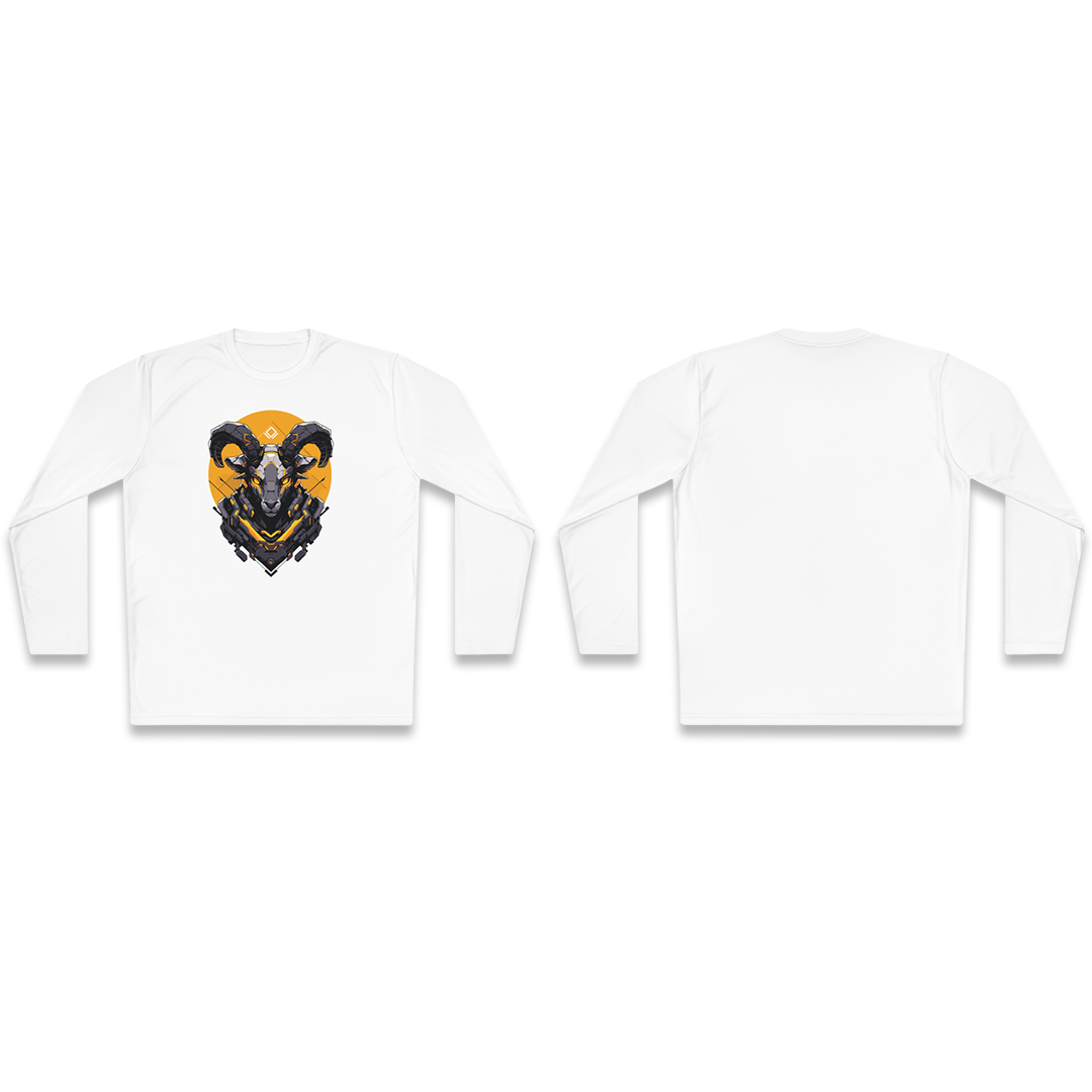 100% Cotton Long Sleeve Tee | Mascot-Goat-003