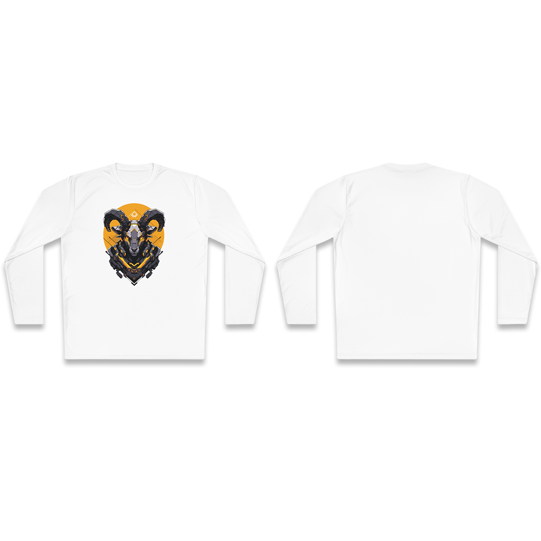 100%纯棉长袖T恤 | Mascot-Goat-003 