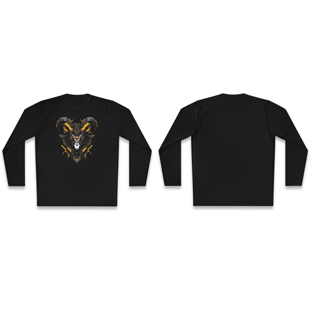 100% Cotton Long Sleeve Tee | Mascot-Goat-004