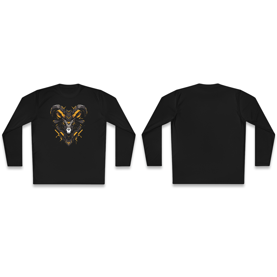 100%纯棉长袖T恤 | Mascot-Goat-004 