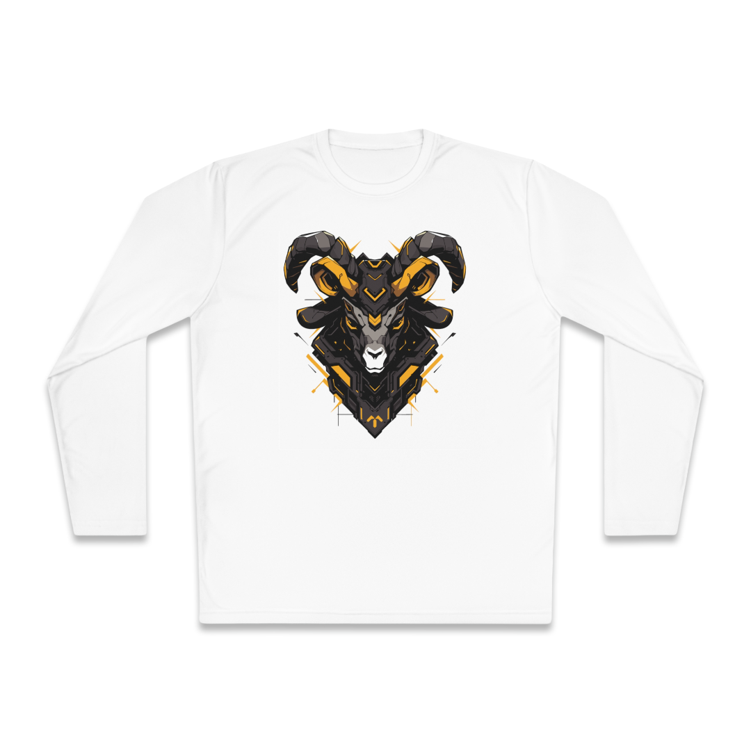 100%纯棉长袖T恤 | Mascot-Goat-004 