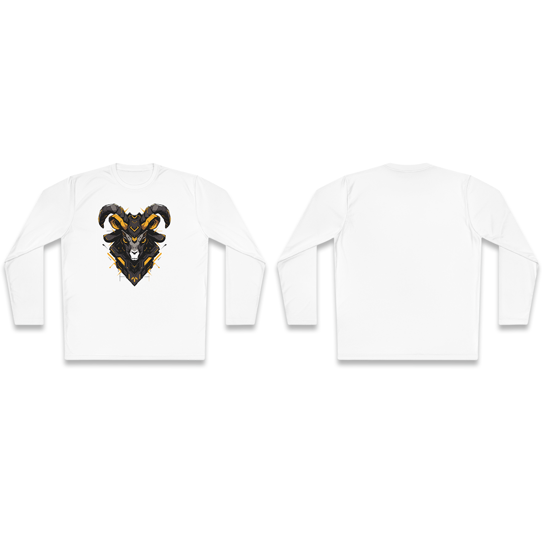 100% Cotton Long Sleeve Tee | Mascot-Goat-004