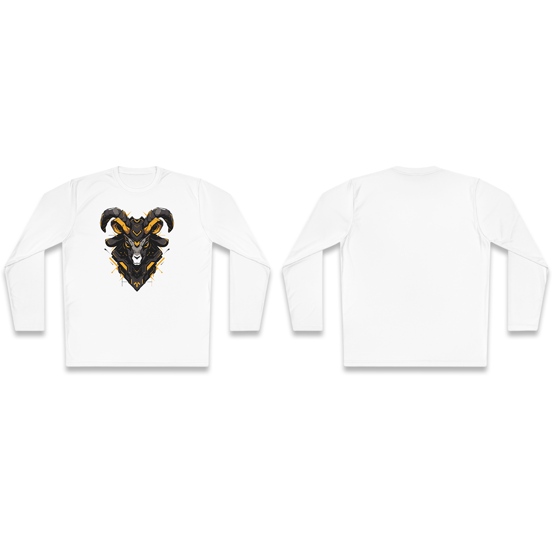 100%纯棉长袖T恤 | Mascot-Goat-004 