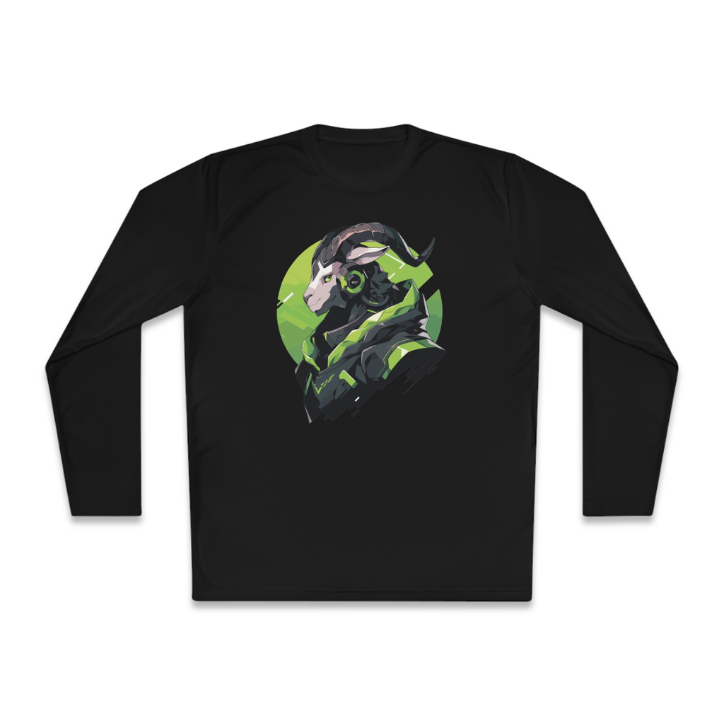 100%纯棉长袖T恤 | Mascot-Goat-005 
