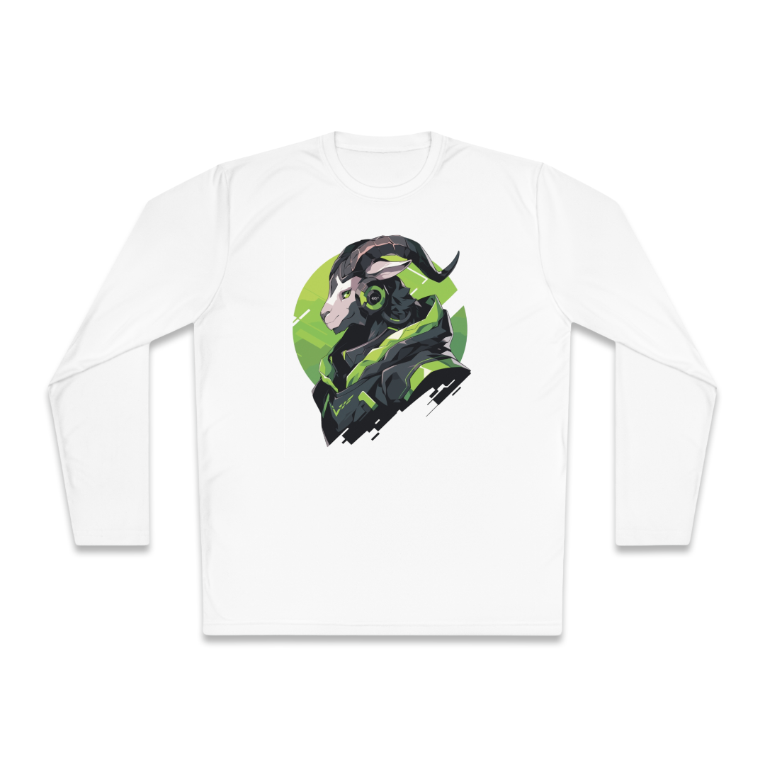 100% Cotton Long Sleeve Tee | Mascot-Goat-005