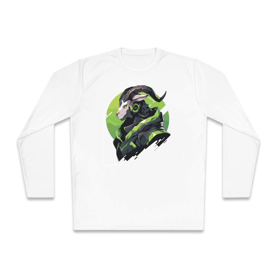 100%纯棉长袖T恤 | Mascot-Goat-005 