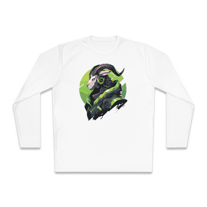 100% Cotton Long Sleeve Tee | Mascot-Goat-005