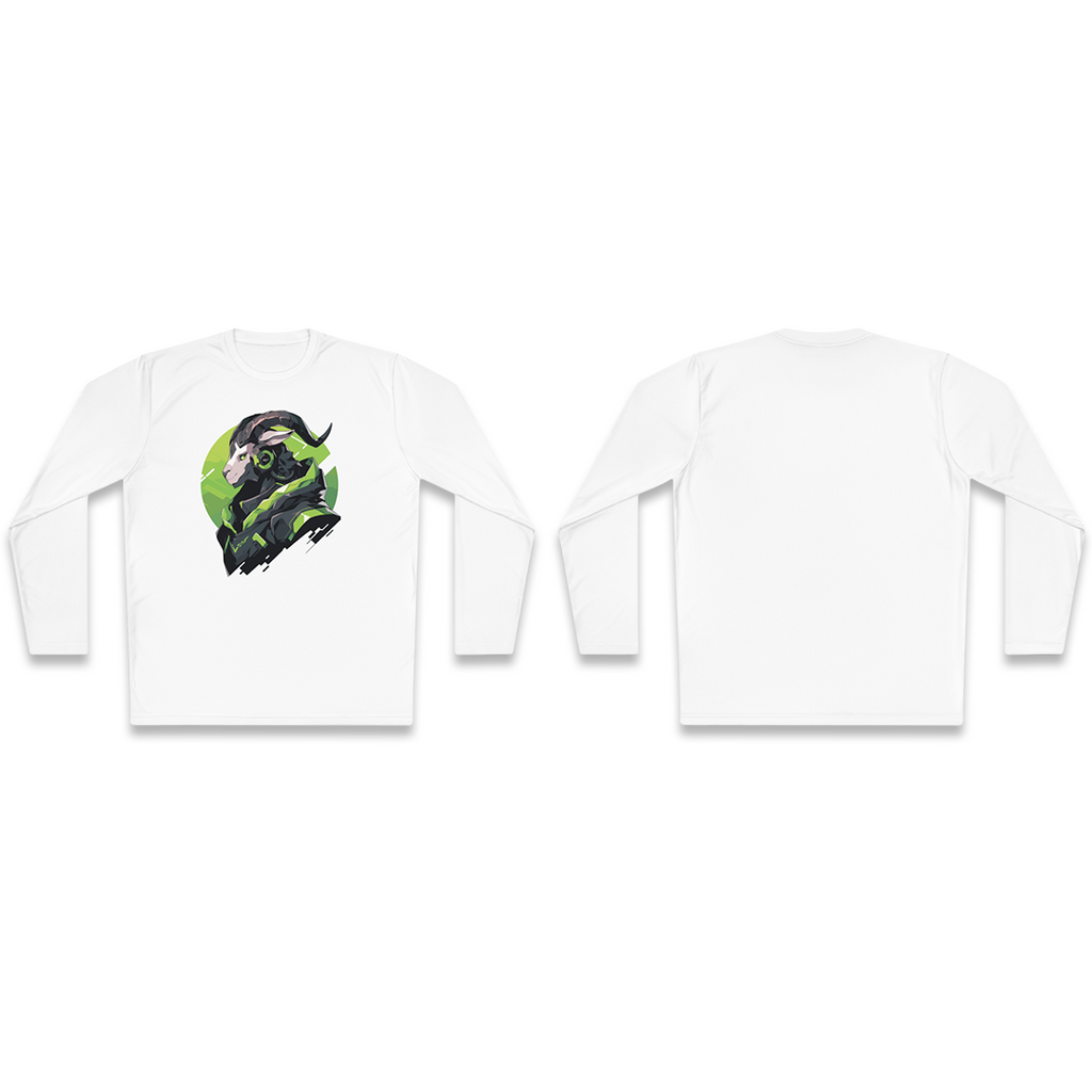 100%纯棉长袖T恤 | Mascot-Goat-005 