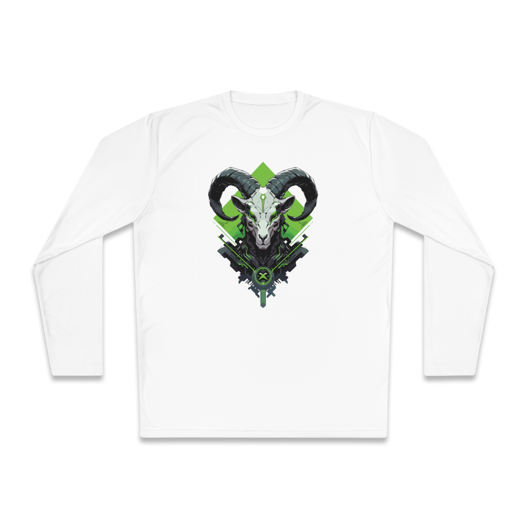 100% Cotton Long Sleeve Tee | Mascot-Goat-006