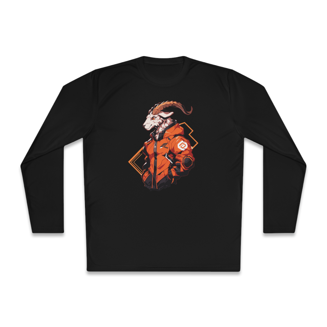 100%纯棉长袖T恤 | Mascot-Goat-007 