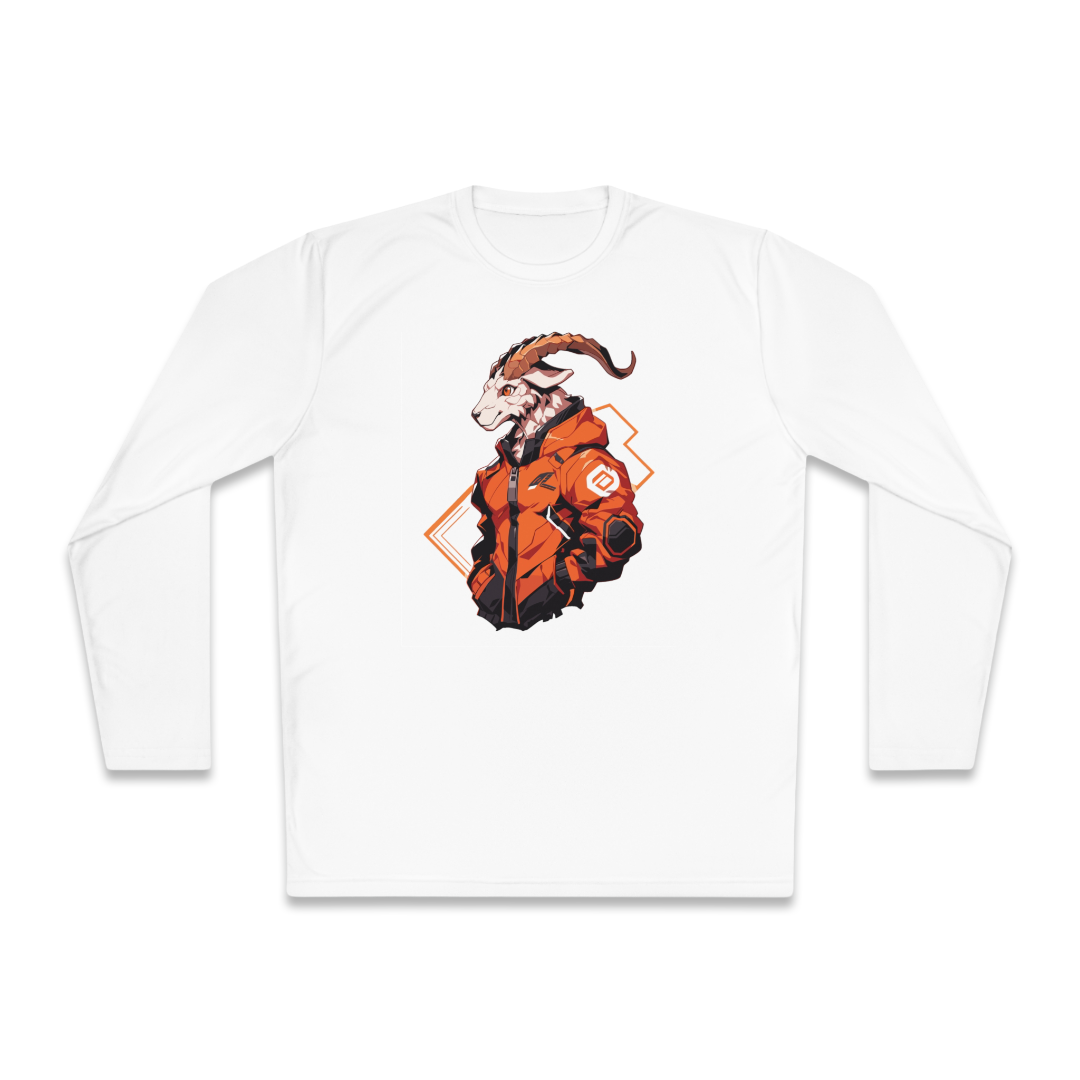 100%纯棉长袖T恤 | Mascot-Goat-007 