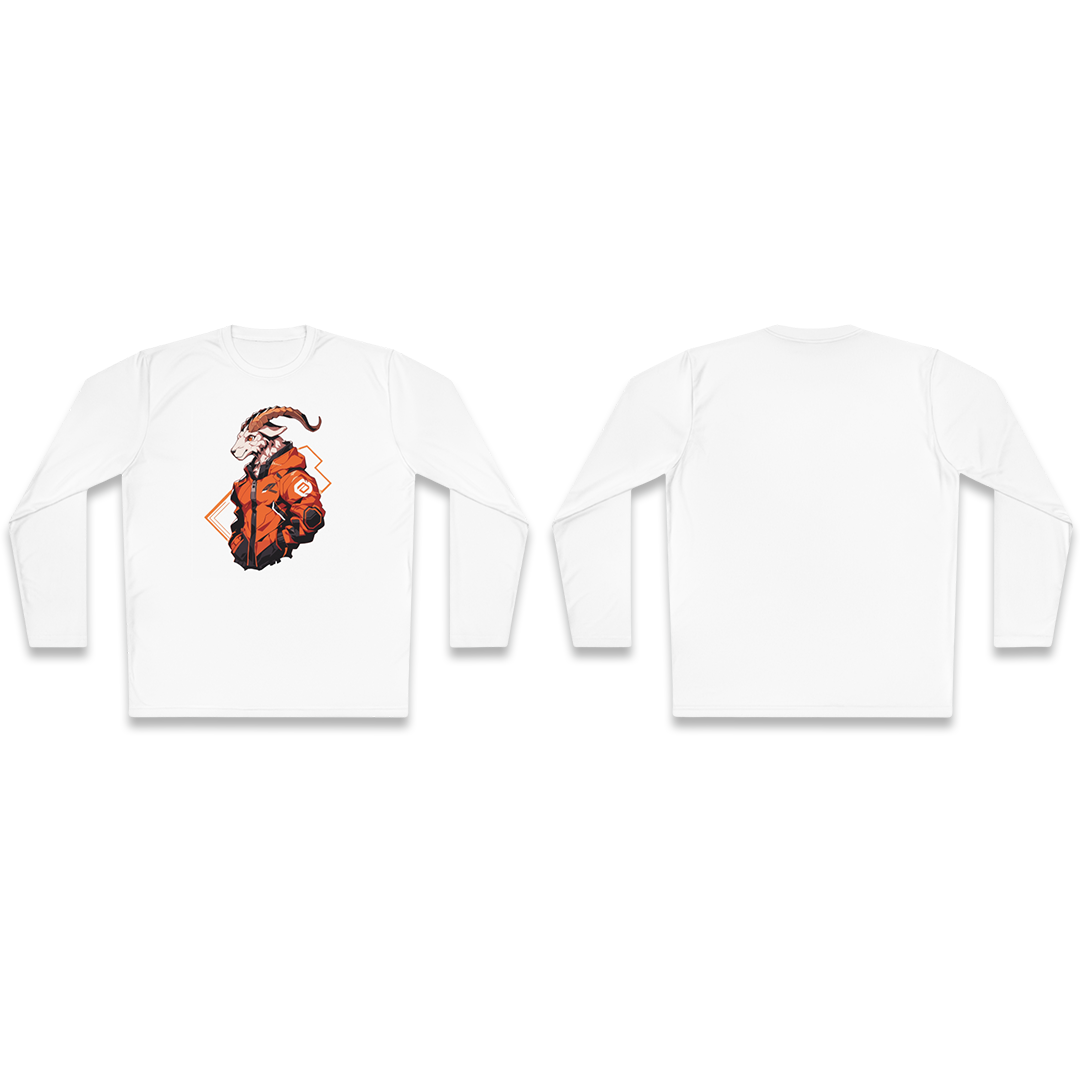 100%纯棉长袖T恤 | Mascot-Goat-007 